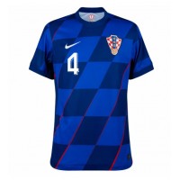 Camiseta Croacia Josko Gvardiol #4 Segunda Equipación Replica Eurocopa 2024 mangas cortas